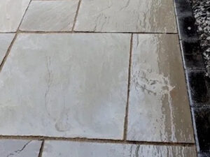Natural Stone driveway paving installation 4